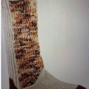 Size 6 1/2-7 1/2 Acorn Slouch Boot Indoor Slippers, Ankle, Warmth, Slipper Socks